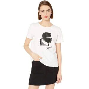 Karl Lagerfeld Paris Graphic T Shirt Karl Silhouette
